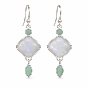 White Moonstone Earring RJRE197B