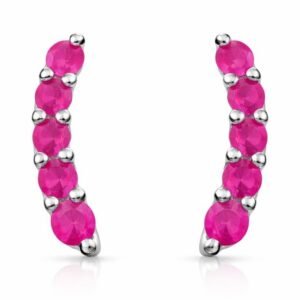 Ruby Quartz Stud Earring RJRE641A