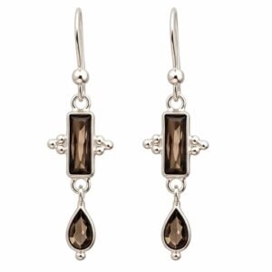Smoky Black Earring RJRE943A