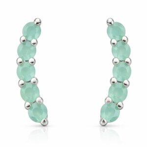 Aqua Chalcedony Stud Earring RJRE641B