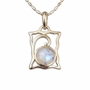 Moon Stone Pendant RJRN-PKT49-1B