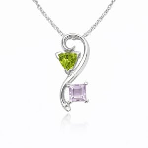 Peridot & Amethyst Pendant RJRN-PKT46B
